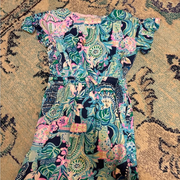 Lilly Pulitzer Kids Girls Youth Dress Size Large 12/14 Floral - Picture 4 of 5